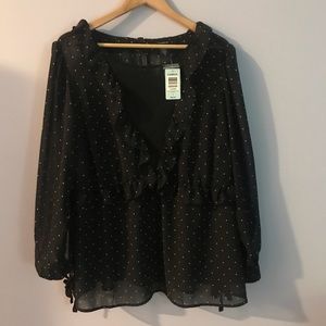 Torrid black and white top